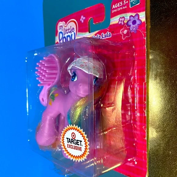 MY LITTLE PONY G3 NWT VTG 2005 BABY PONY HULA LULA TARGET EXCLUSIVE, BRUSH & HAT - Picture 7 of 13